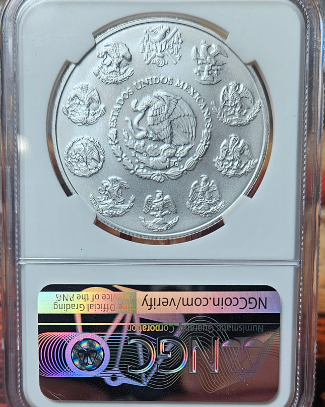 2021-M 1 ONZA MEXICO Libertad Plata Pura 1 oz .999 (MS70)
