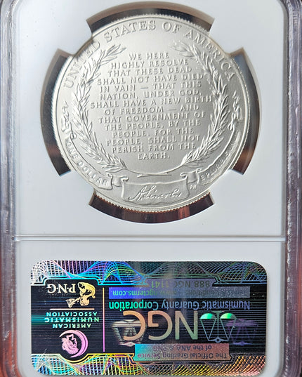 2009 P Lincoln $1 Bicentennial Silver Dollar NGC (MS70)