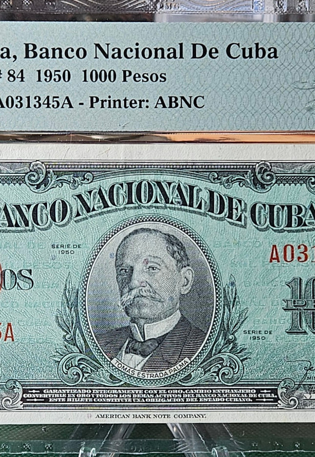 1950 1000 Pesos Banco Nacional PMG 40