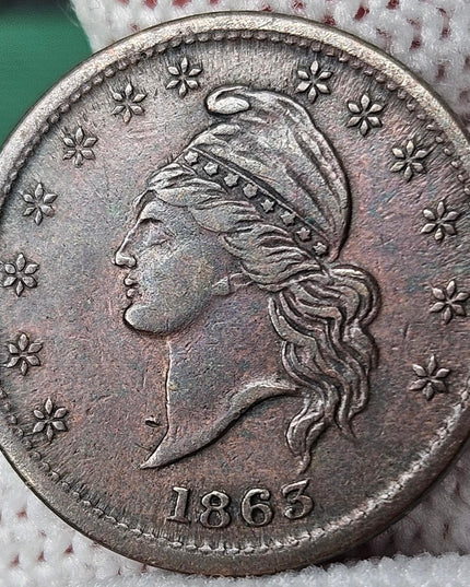 1863 Civil War Token - God Protect The Union