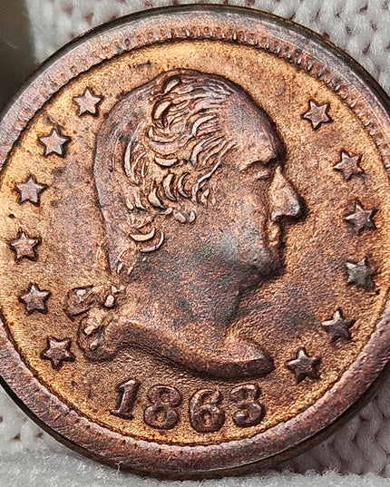 1863 Civil War Token - George Washington Wilson's Medal