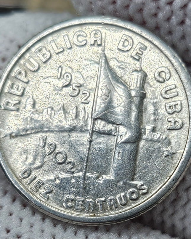 1952 10 Centavos, 50.º Aniversario de la República