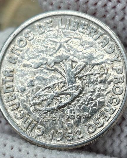 1952 10 Centavos, 50.º Aniversario de la República