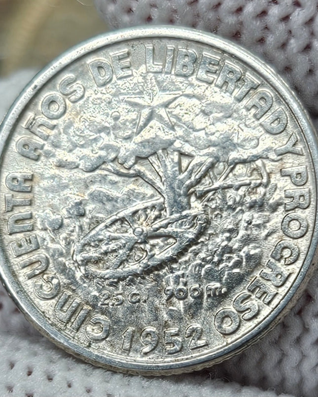 1952 10 Centavos, 50.º Aniversario de la República