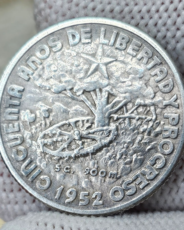 1952 20 Centavos (50 Aniversario de la República)