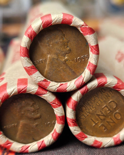 Rollo de 50 Centavos de Trigo (fecha/ceca aleatorias) Décadas de 1940 y 1950