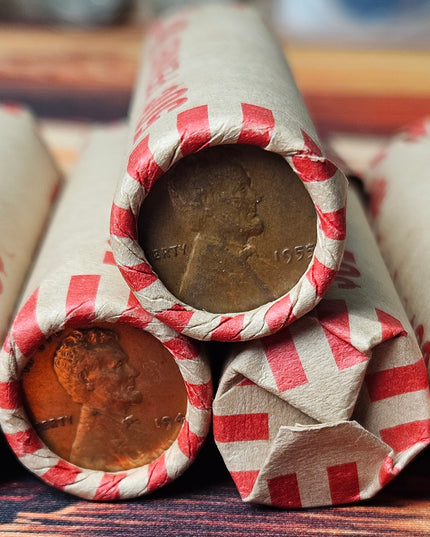 Rollo de 50 Centavos de Trigo (fecha/ceca aleatorias) Décadas de 1940 y 1950
