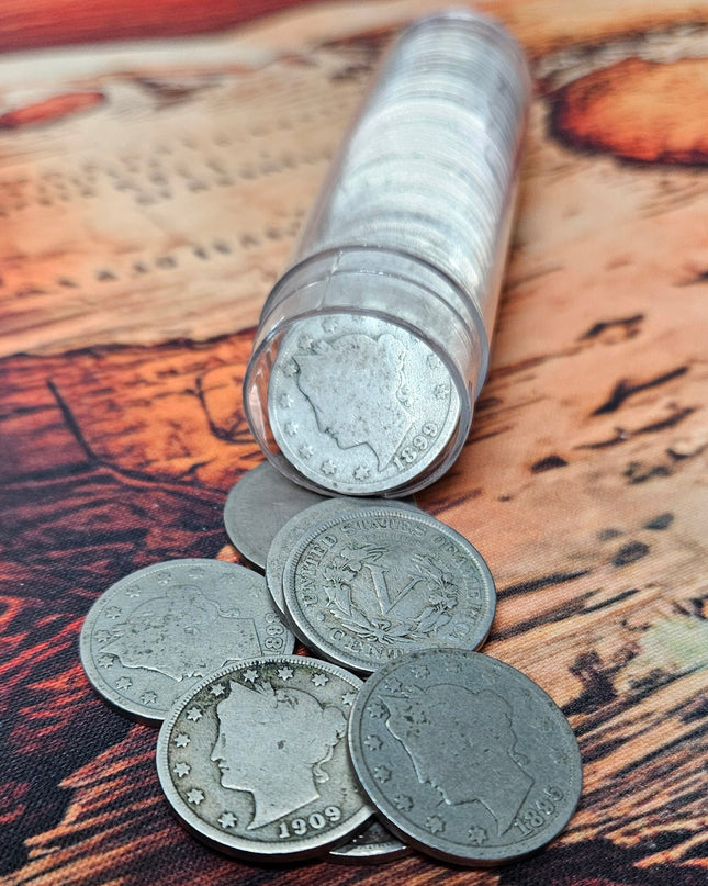 Rollo de 40 Monedas de Níquel Liberty "V" - Fechas variadas