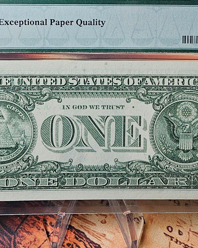 1988A $1 Boston "Web Note" PMG Gem Uncirculated 66 EPQ