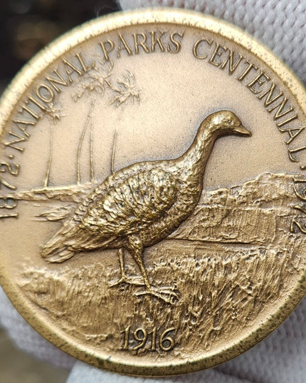 1972 HAWAII VOLCANOES NATIONAL BRONZE MEDAL TOKEN