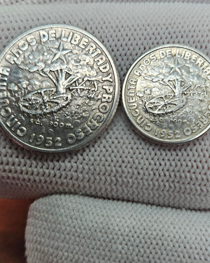 1952 Monedas de 10 y 20 Centavos