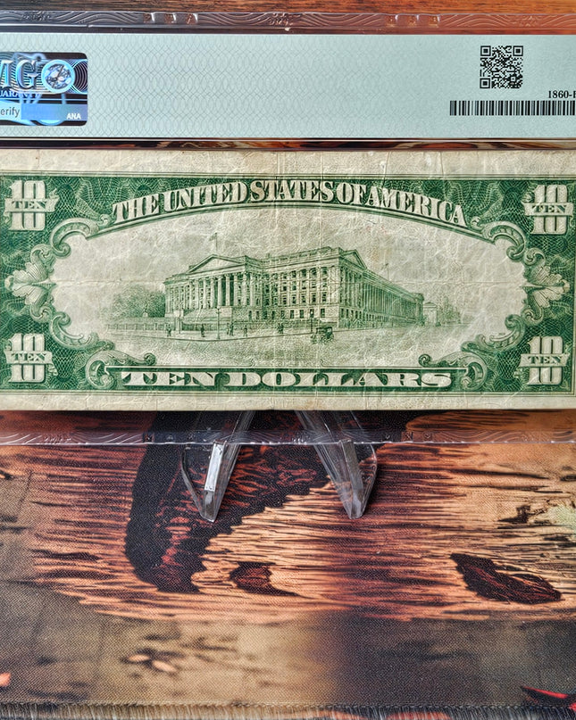 1929 (F) $10 FEDERAL RESERVE BANK NOTE ATLANTA (PMG - VF20)