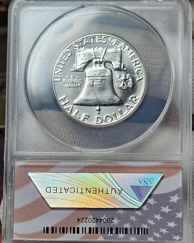 1956 Moneda de Medio Dólar de Franklin (Certificada PR68 por ANACS)