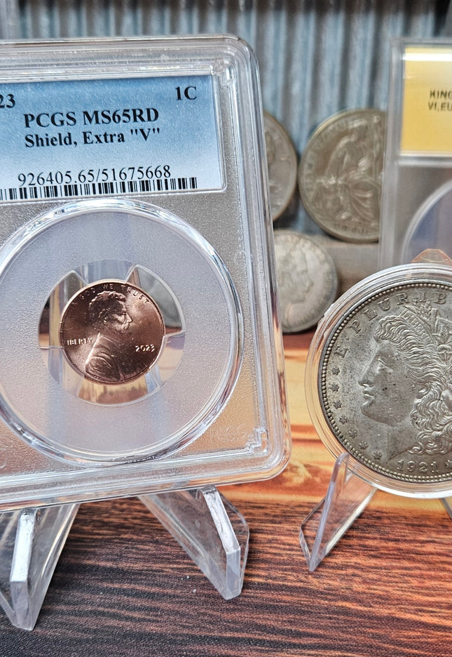 2023 Centavo "Extra V" MS65RD & 1921 Morgan