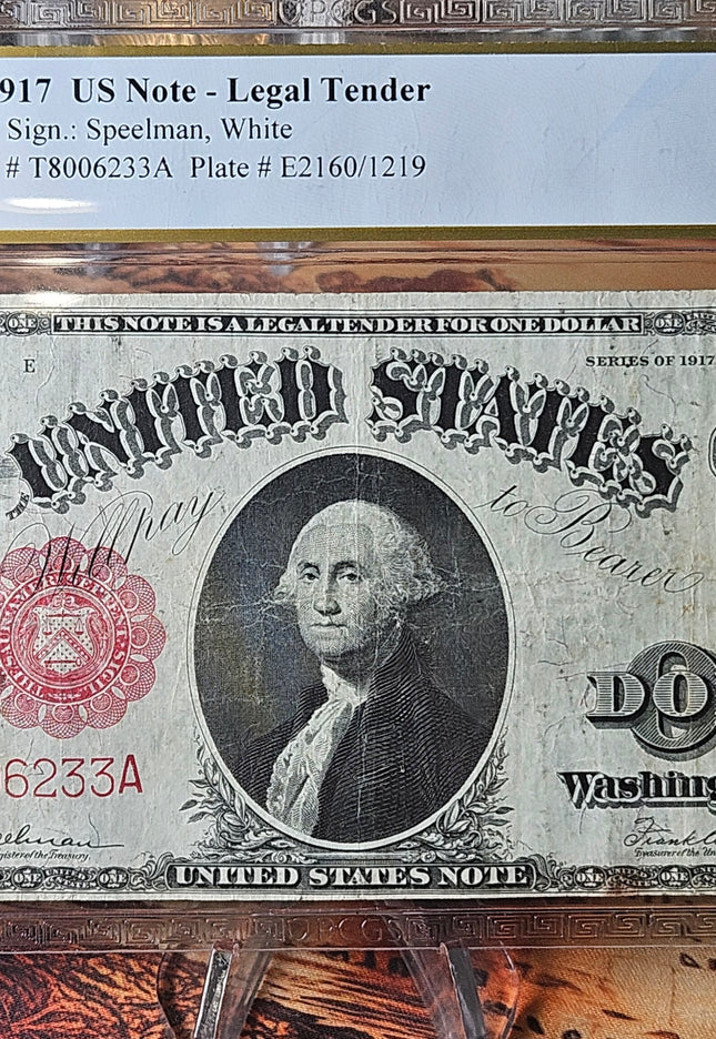 Fr.39 1917 $1 One Dollar Legal Tender Note PCGS 25.