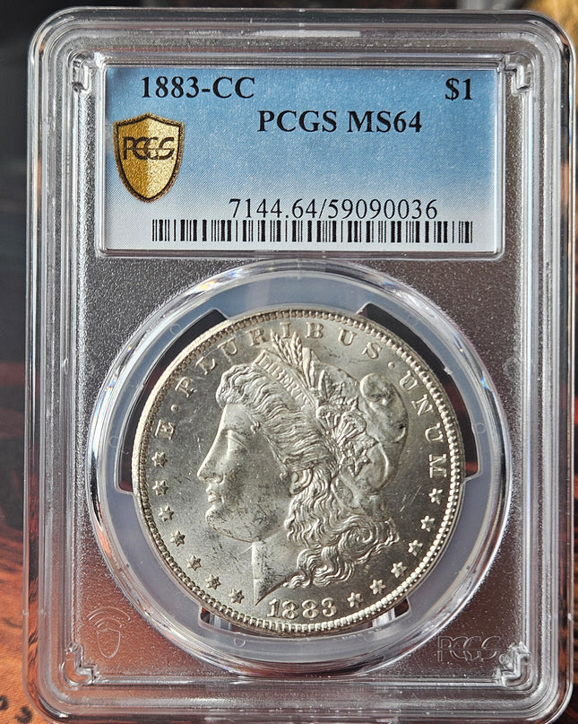1883-CC MORGAN DOLLAR PCGS MS64.