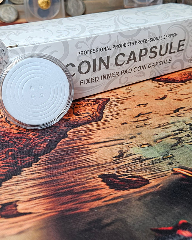 20 Cápsulas de plástico transparente para monedas (5 tamaños en una misma cápsula))
